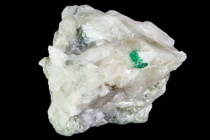 Beryl (Var Emerald) in Calcite - Khaltoru Mine, Pakistan #112068